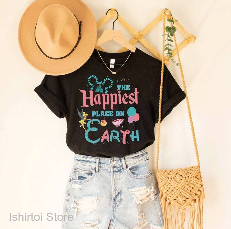 Happiest Place On Earth Disney Shirt, Happiest Place on Earth Disney T-Shirt, Family Matching Disney Vacation Shirt, Disney Hoodie