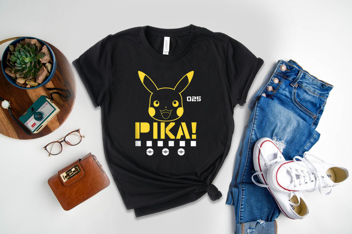 Pokemon Pikachu Face T-shirt