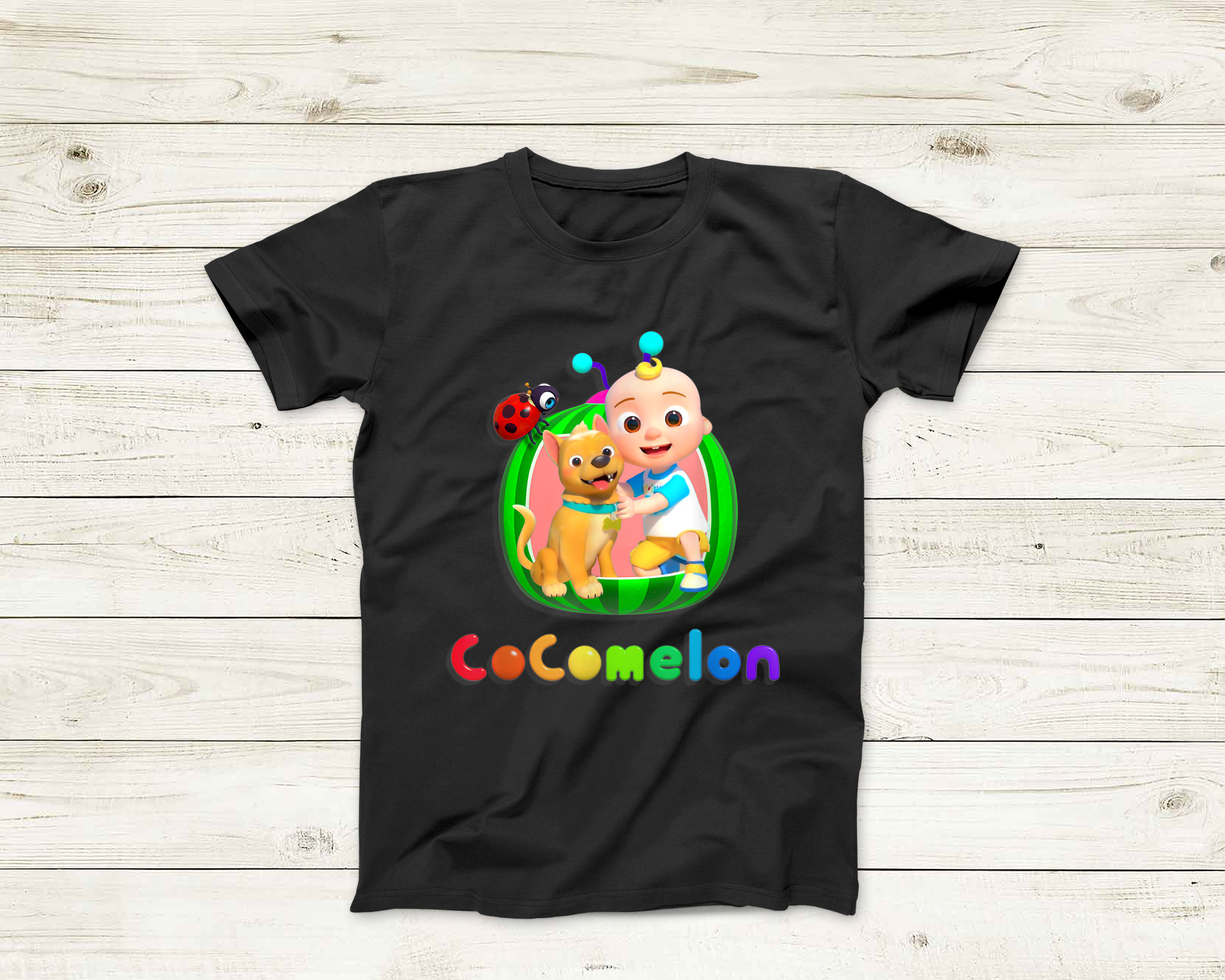 Cocomelon, Funny Toddler Shirt, Handmade Personalized Tshirt For Kids, Custom Birthday Shirts