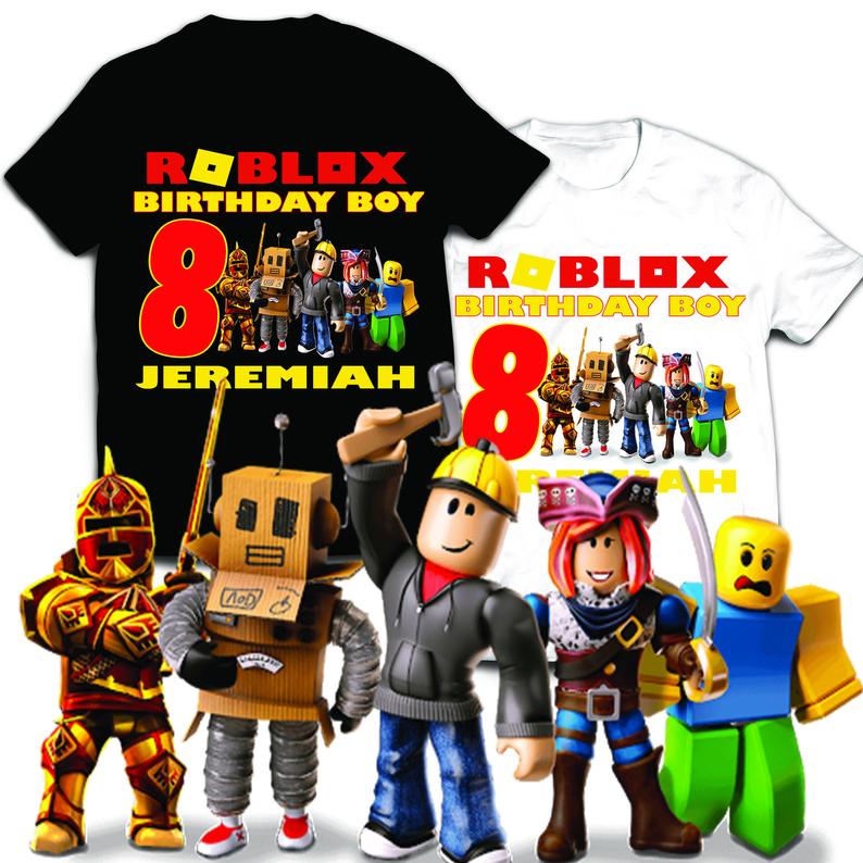 Roblox Birthday Theme Shirt, Roblox Family Matching shirt, Personalized Birthday Shirt