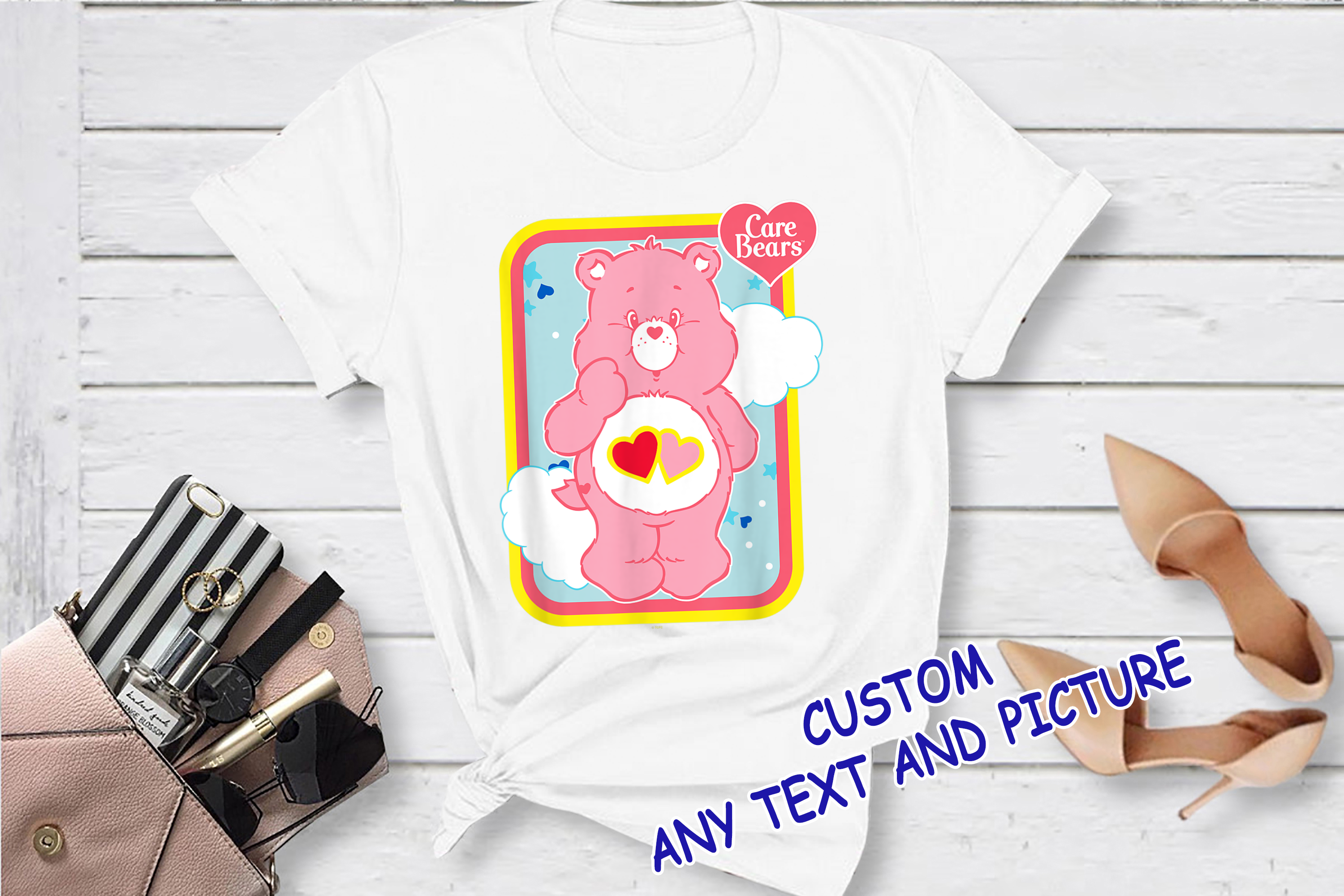 Care Bears Shirt, Bear Lover Shirt, Cute Bear Shirt, Pink Bear Shirt