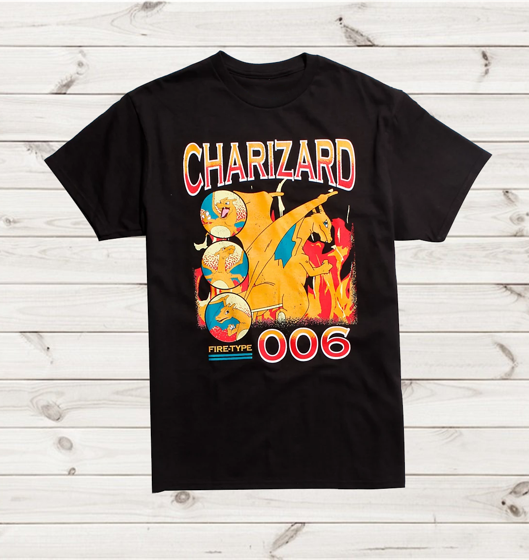 Charizard Pokemon Custom Birthday Shirt, Personalized With Name And Age