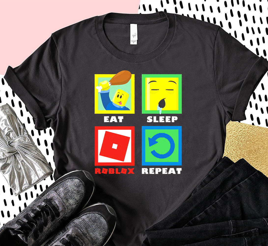 Roblox Gamer Shirts, Eat Sleep Roblox Repeat shirt, Roblox Birthday shirt, Funny Gaming Shirt