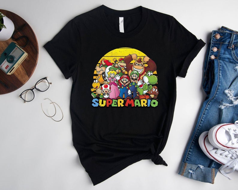 Nintendo Super Mario shirt, Classic Gamer shirt, Trending Game, Gift for Gamer, Super Mario matching shirt