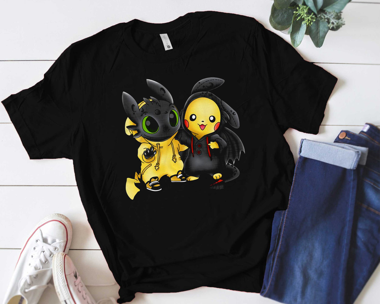 Baby Toothless And Pikachu Shirt, We Are Best Friends Shirt