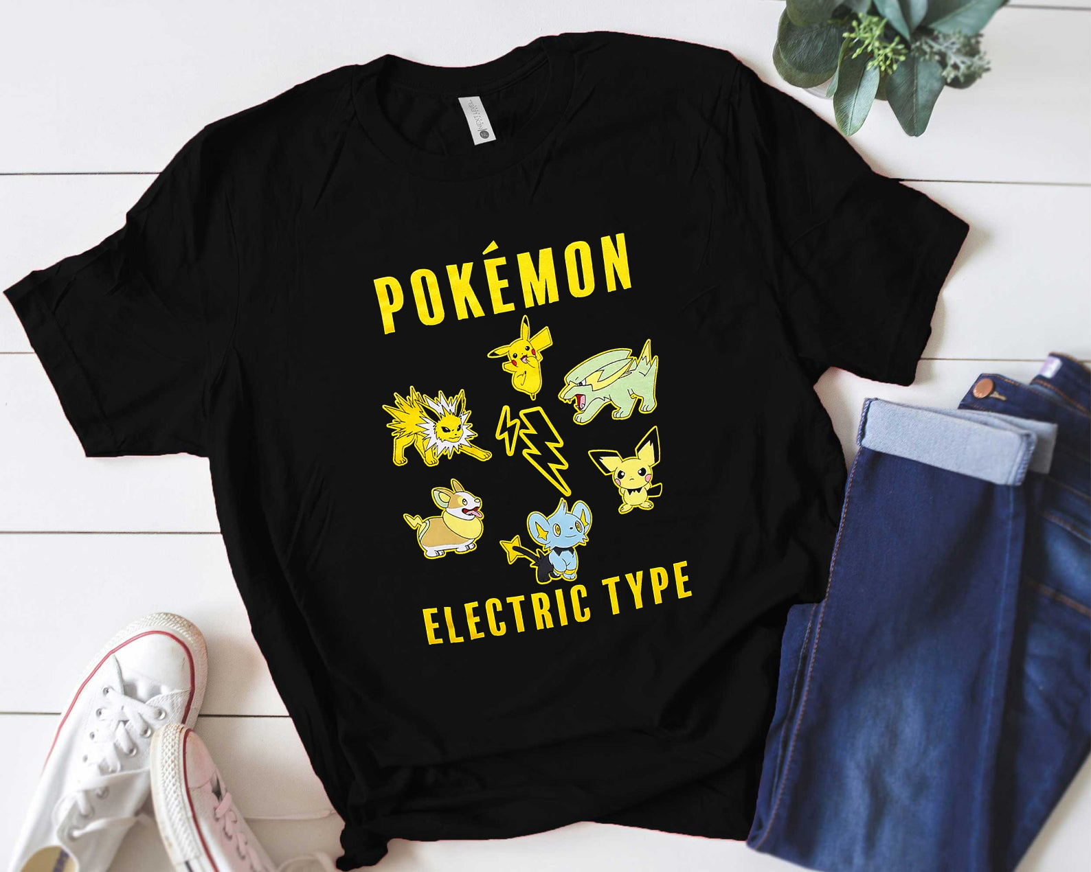 Pokemon Electric Type Shirt, Pikachu Shirt, Raichu Pokemon Shirt, Sandslash Shirt