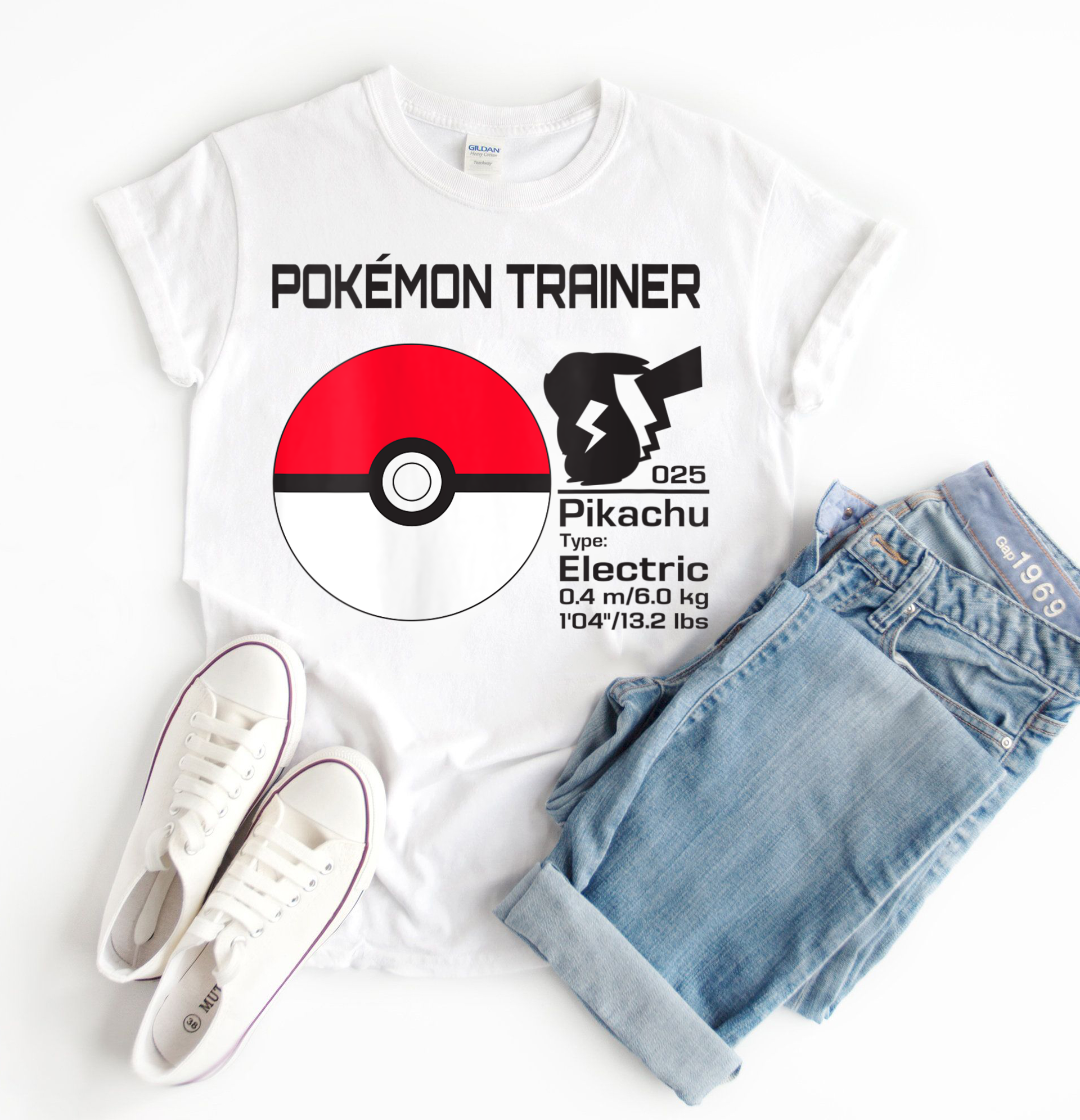 Pokemon Pokeball Trainer Shirt, Pikachu Shirt