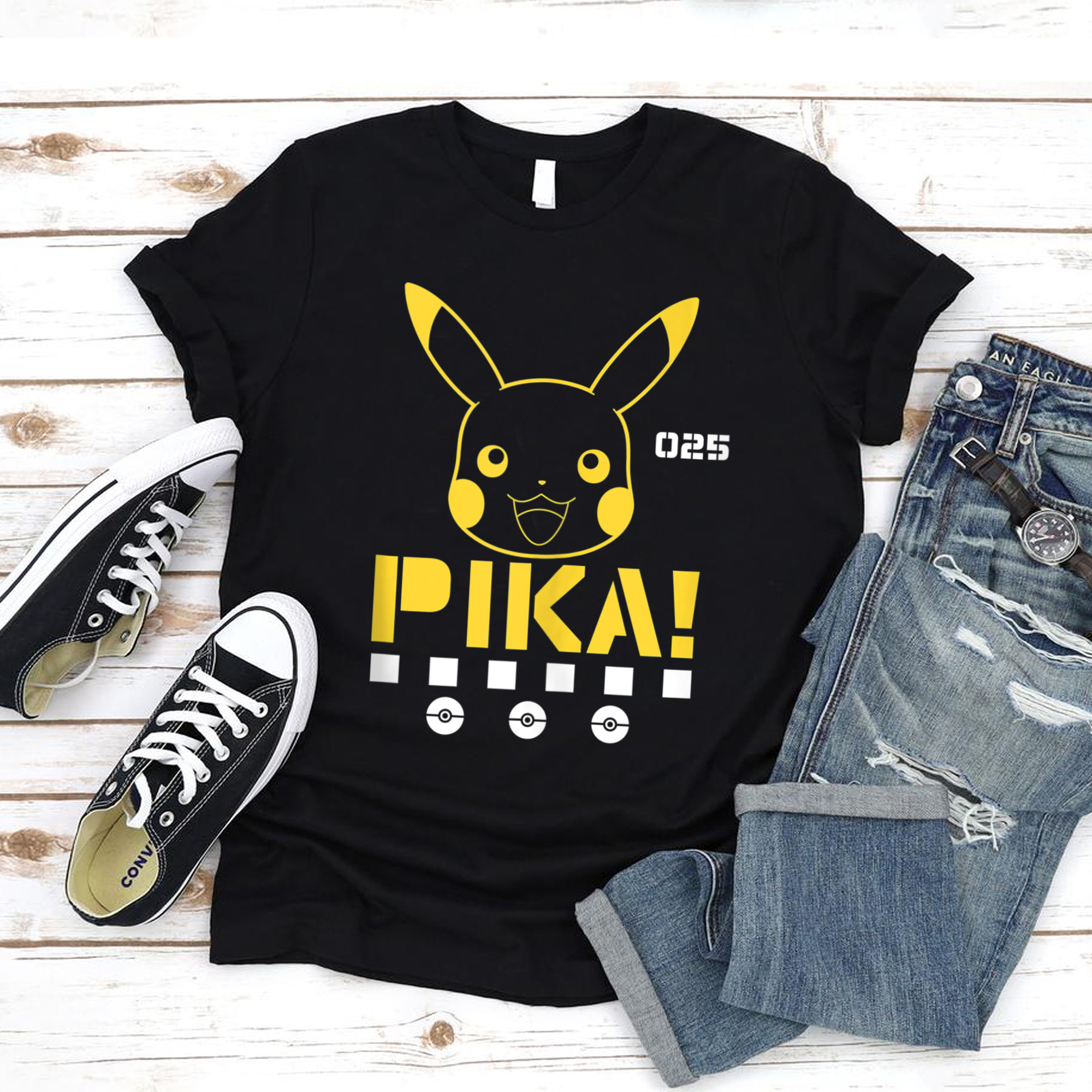 Pokemon Pikachu Face Shirt, Pikachu Shirt