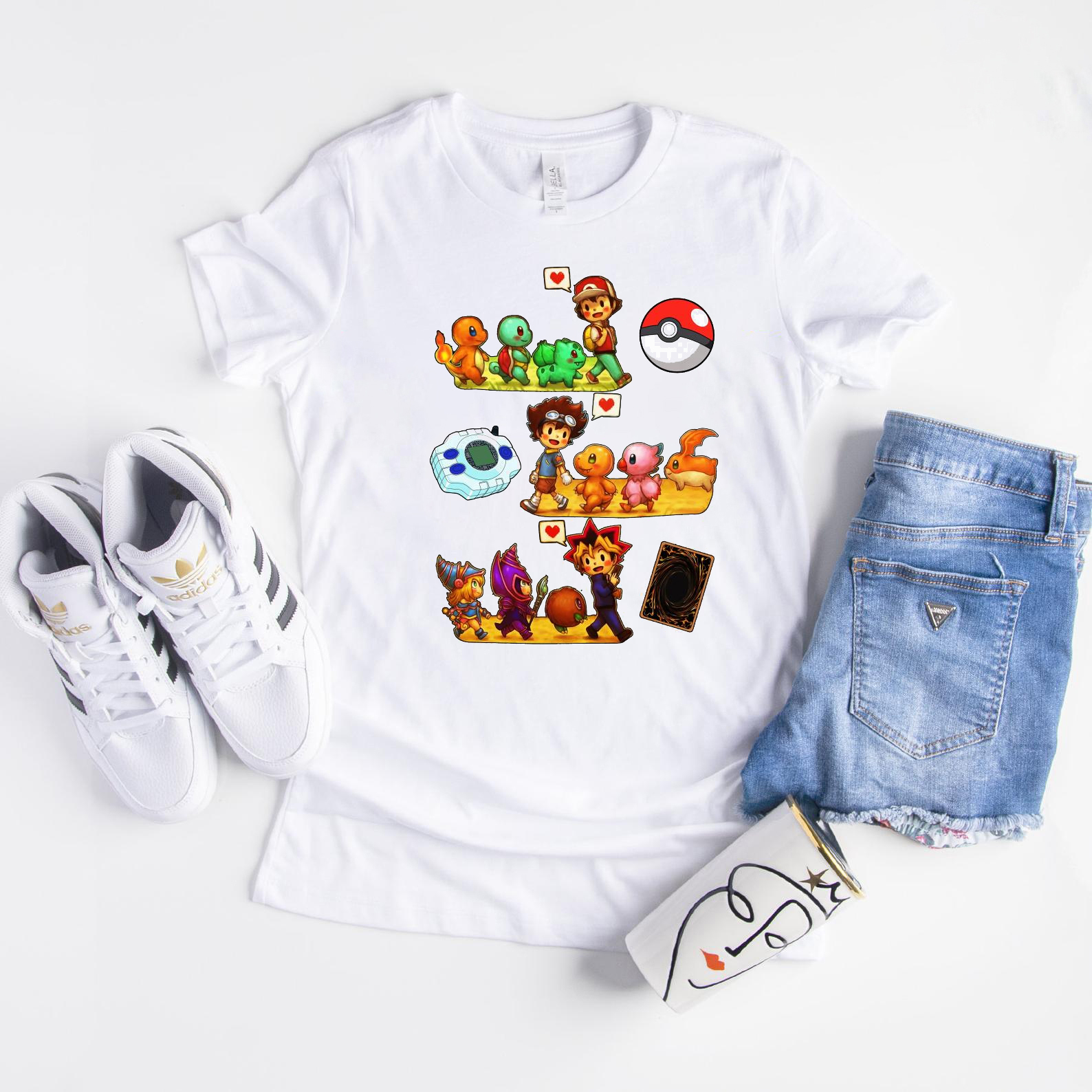 Pokemon Digimon Yugioh Shirt, Anime Lover, Pokemon Shirt