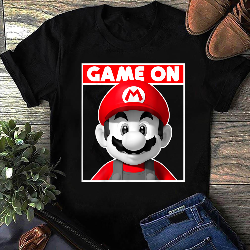 Game on Super Mario Game Shirt, ,Mario on Box Shirt, Gift for gamer, Personalized Gift