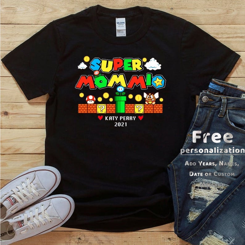 Super Mommio Shirt, Mario Mommy Shirts, Personalized Gifts