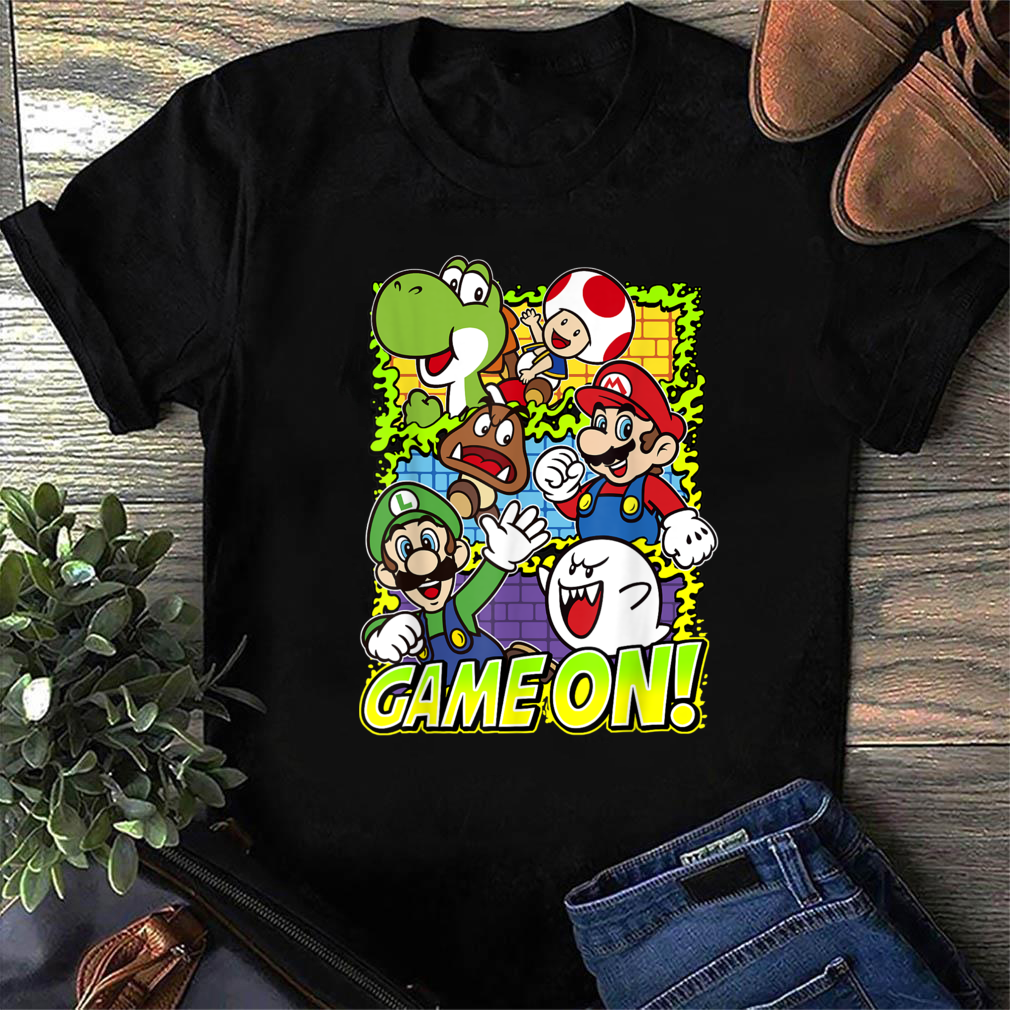 Super Mario Group Shot Game On T-Shirt, Gift for Gamer, Personalized Gift