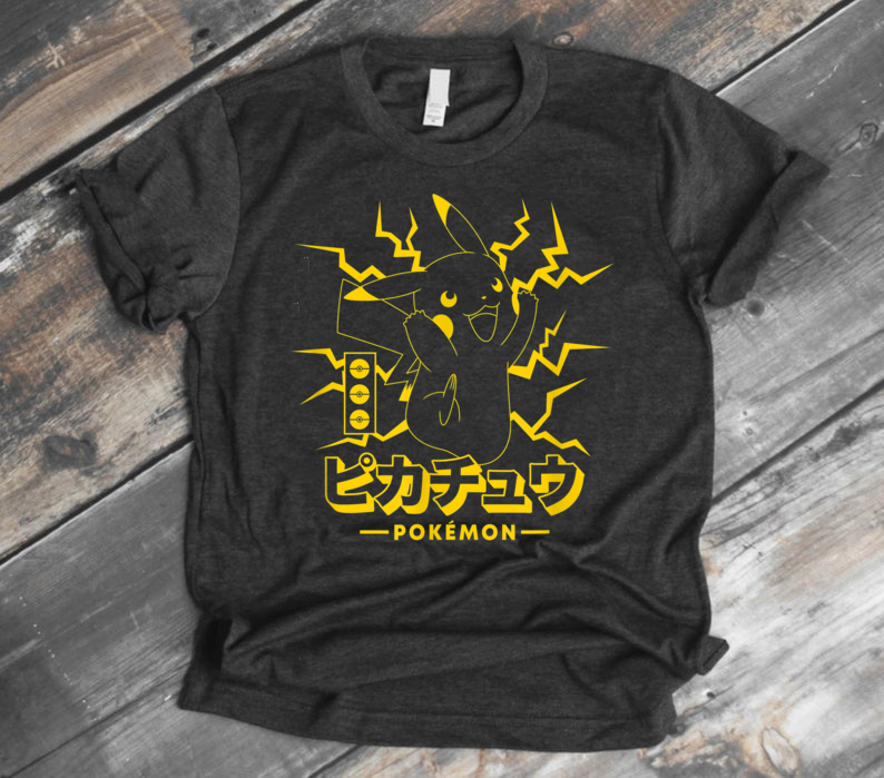 Pokemon Pikachu Lightning T-Shirt - Giftcustom