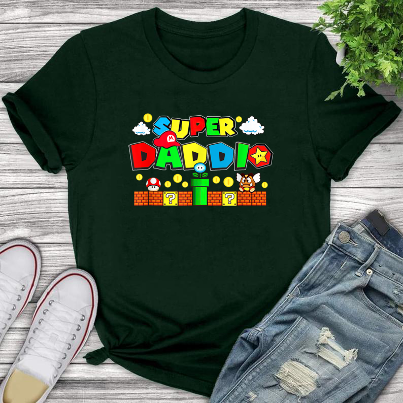 New Super Daddio T-Shirt,  Fathers Day Gift Tee Shirt