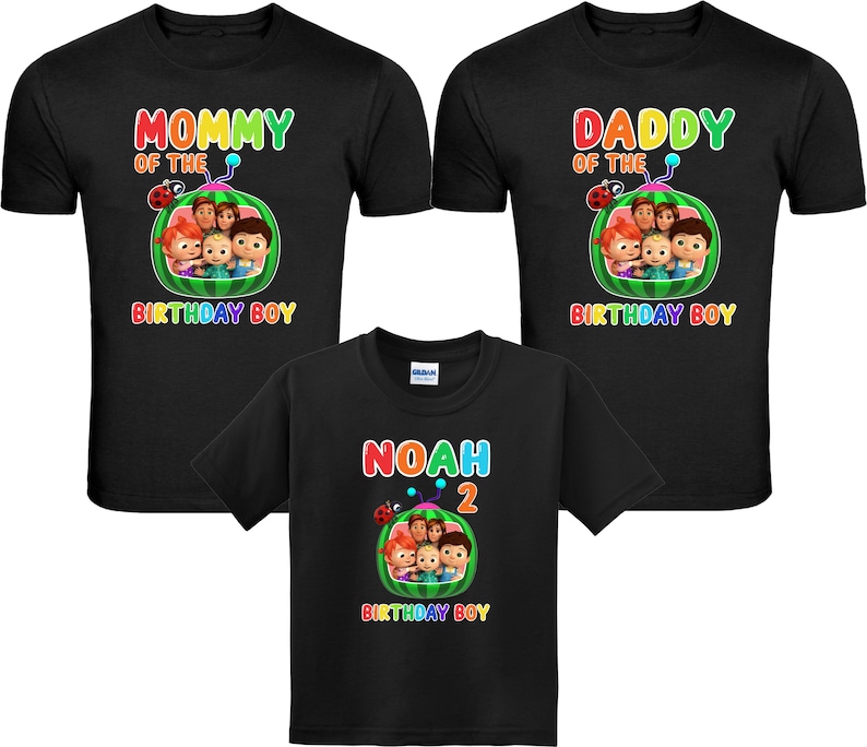 Cocomelon Birthday Shirts, Family Cocomelon shirts, Cocomelon birthday theme shirts, Birthday Shirt, Family Matching