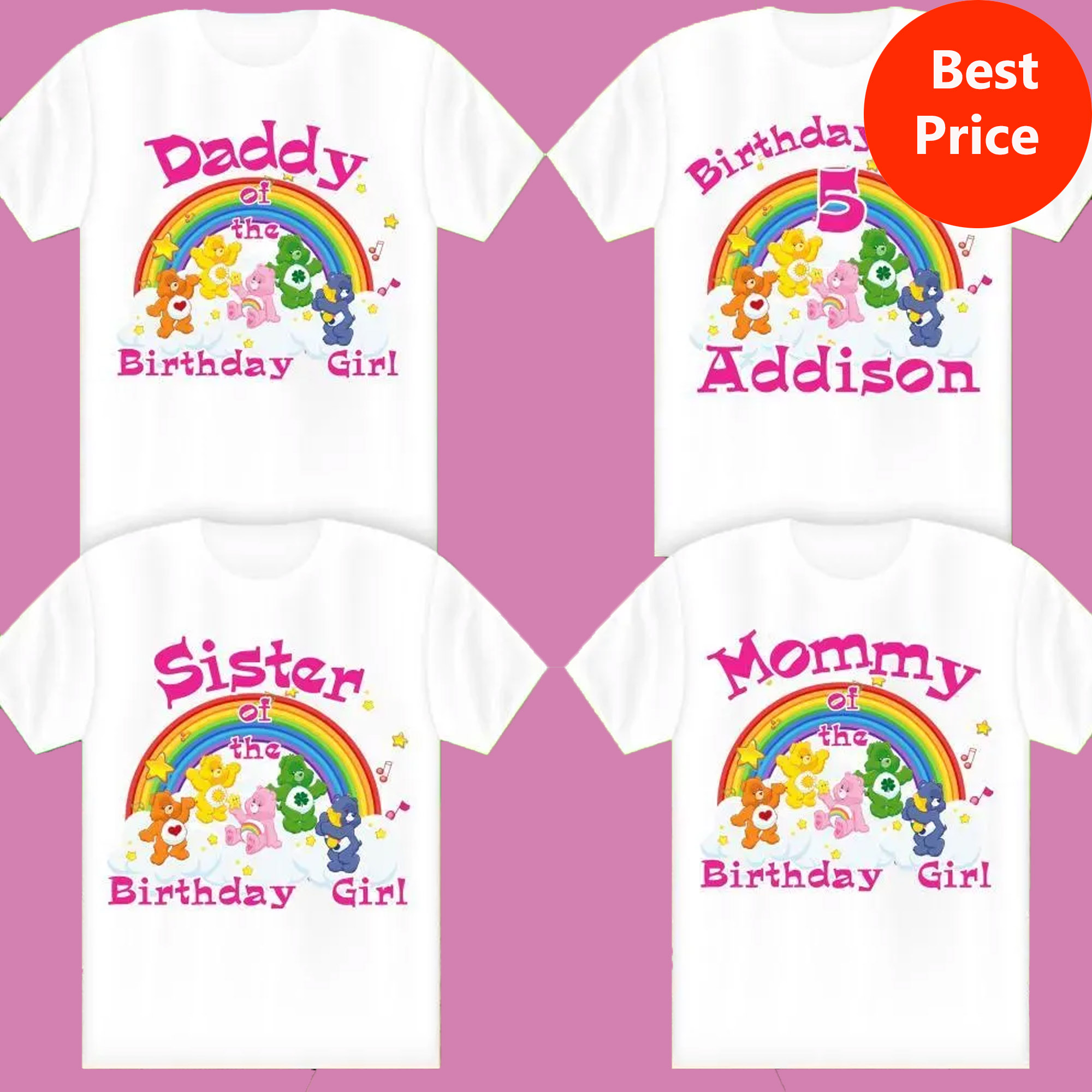 Care Bears Birthday Shirt, Family Matching Shirt, Cute Bear Shirt