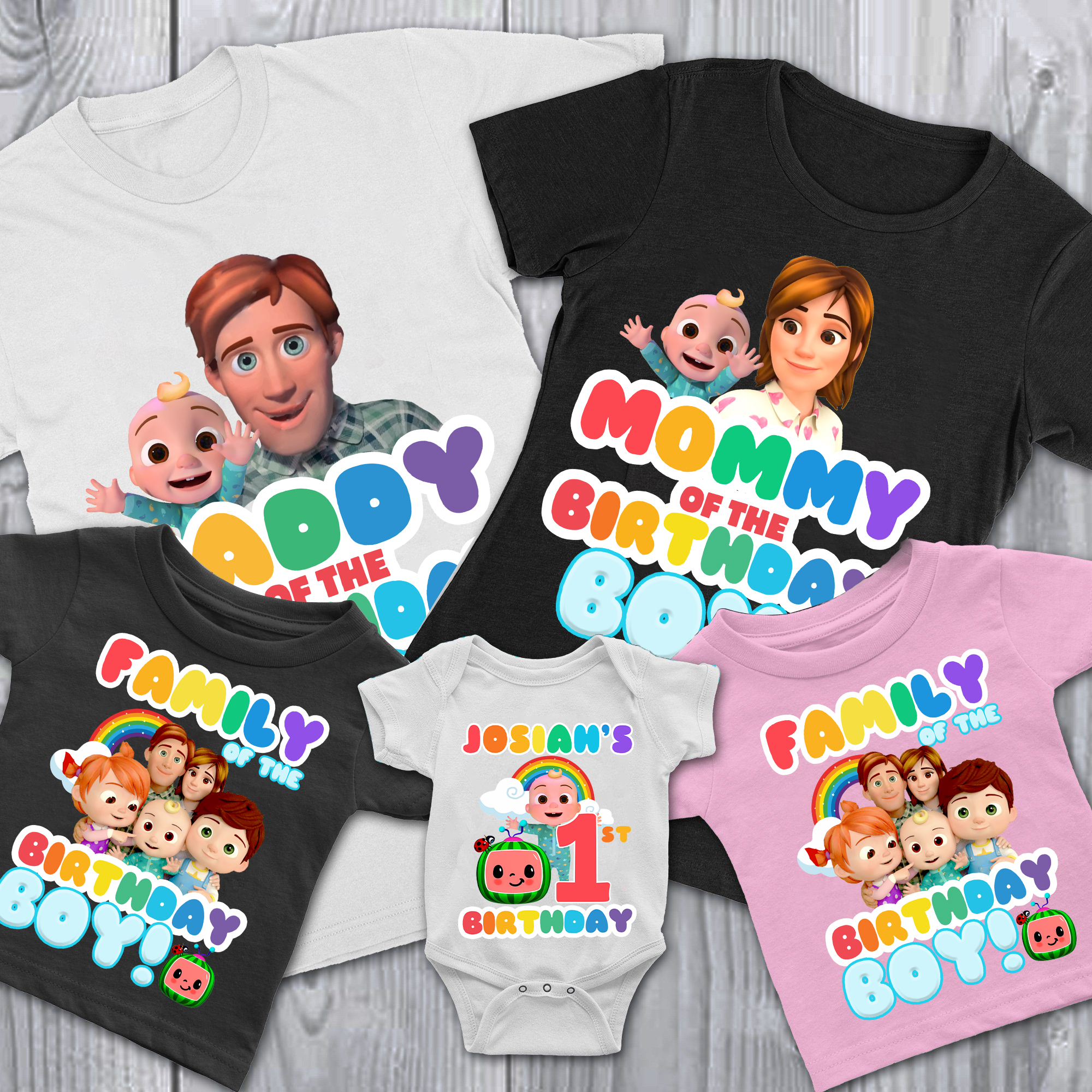 Cocomelon Birthday Family Shirt, Personalized Cocomelon Birthday, Birthday Party shirt, Cocomelon Birthday Shirts, Family Cocomelon