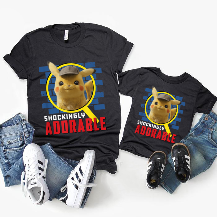 Pikachu Pokemon Shirt, Detective Pikachu Shockingly Adorable Detective Pikachu