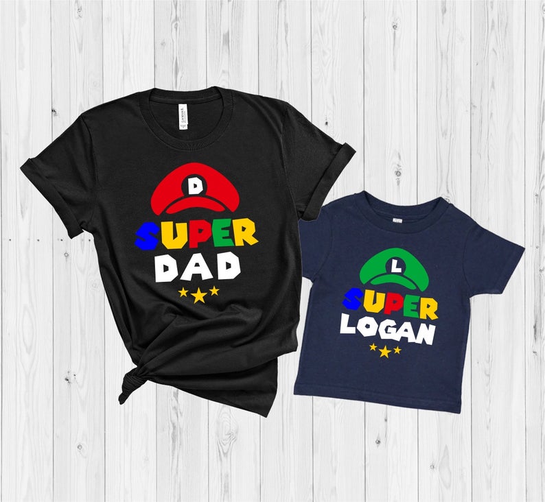 Super Dad Shirt, Super Shirt, Dad and Baby Matching Shirt, Father and Son Matching Shirts, Dad and Son Shirts, Fathers Day Gift