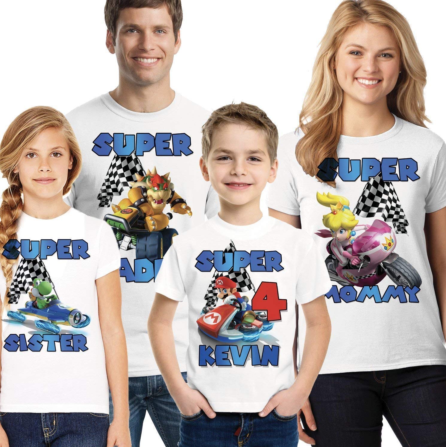 Mario Kart birthday shirt, Mario Kart Shirt, Super Mario kart party ...