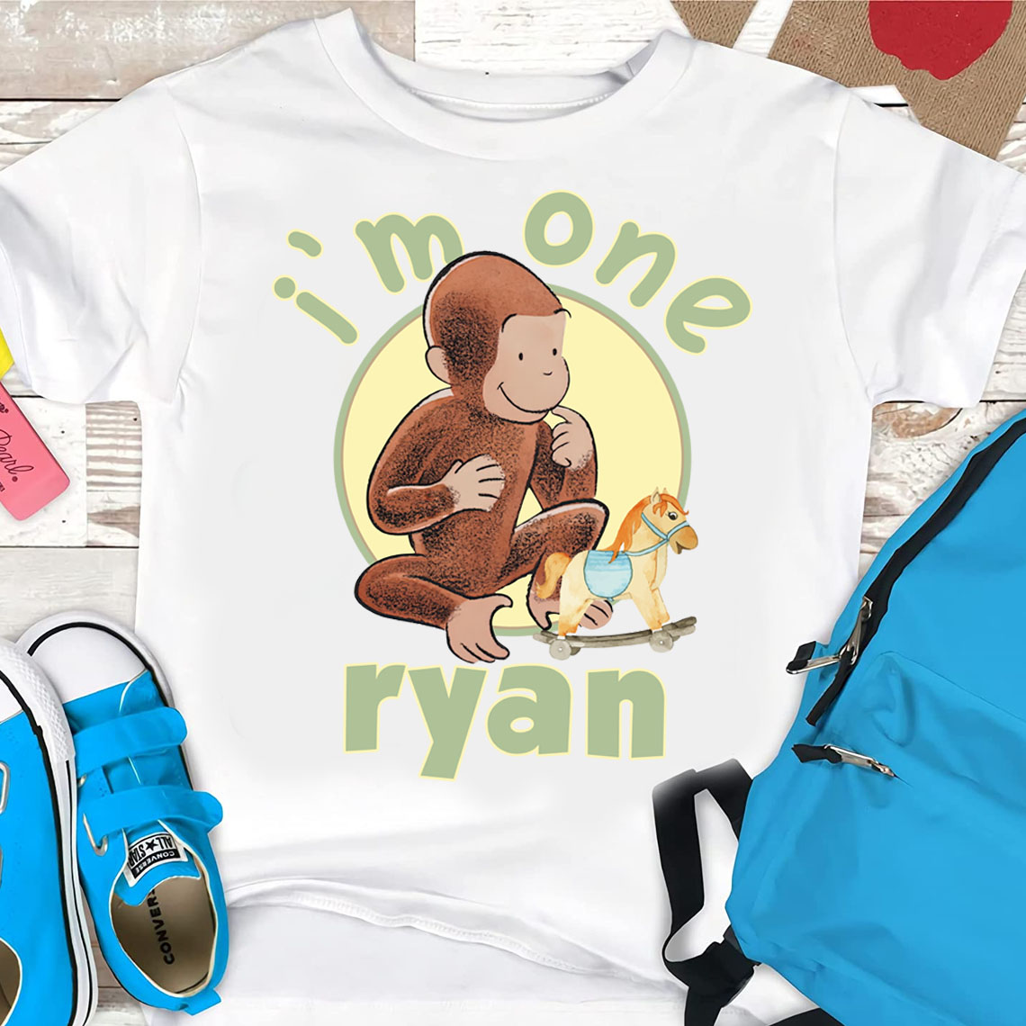 Curious George Birthday Shirts, Family Matching shirts for Curious George Birthday party Theme