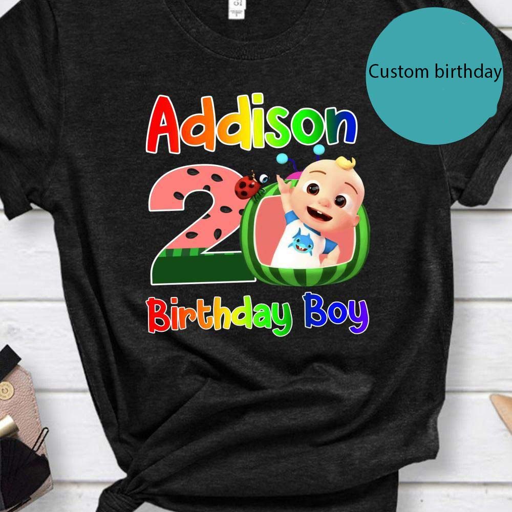 Custom Cocomelon JJ Birthday Shirt for Kid