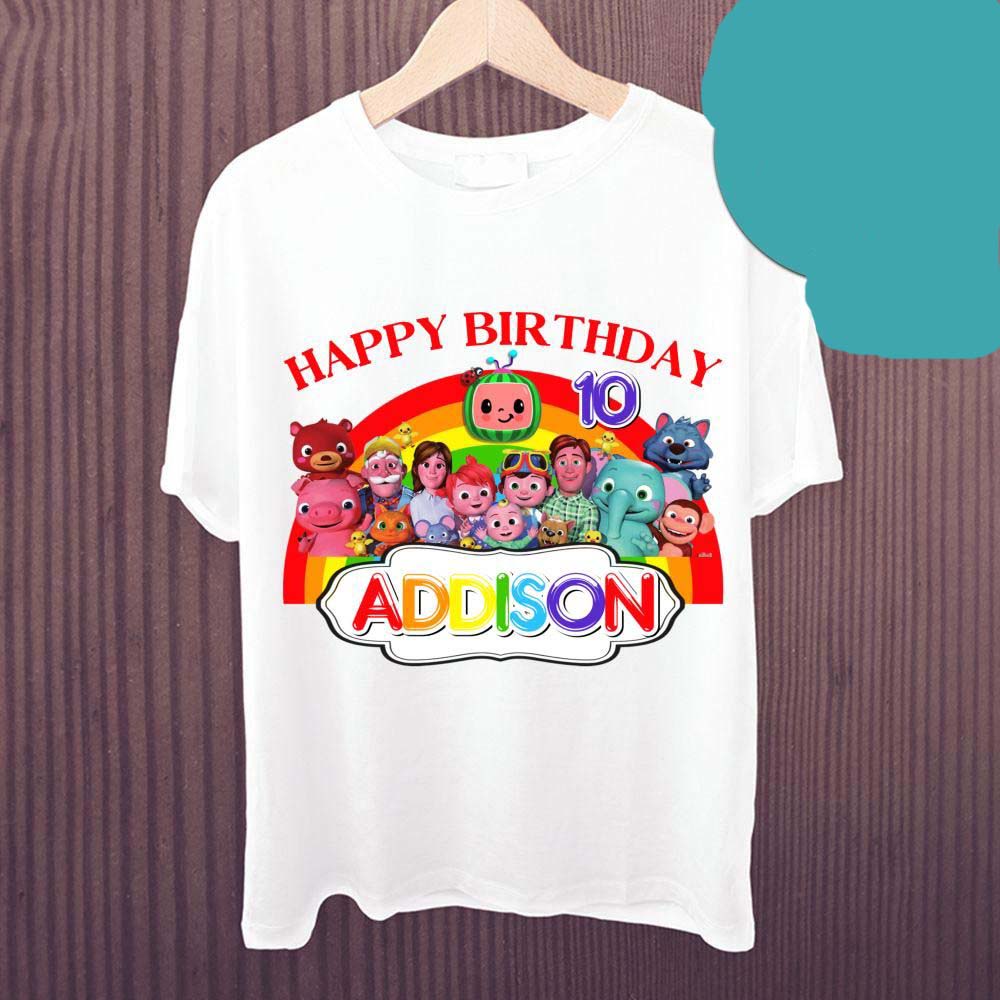 Customizable Cocomelon Birthday Shirts