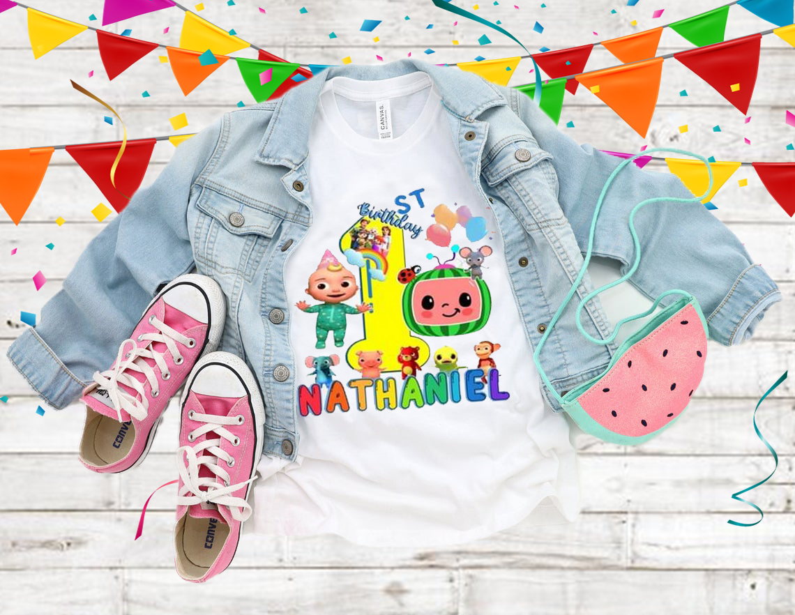 Personalized Cocomelon Birthday Shirt, Custom Cocomelon Family Shirt, Cocomelon Party Shirt, Cocomelon Birthday, Family Matching shirts