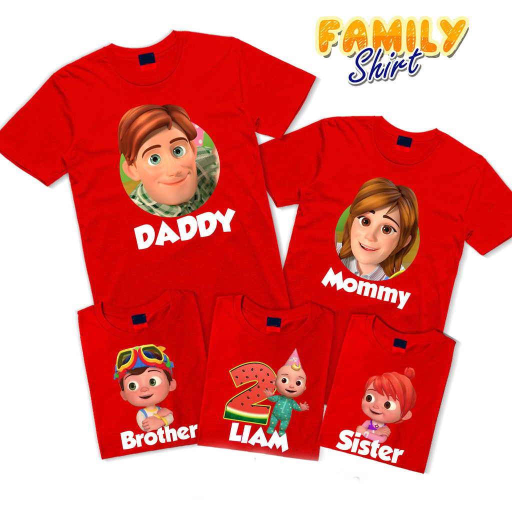 Cocomelon Family shirt, Custom Birthday shirt