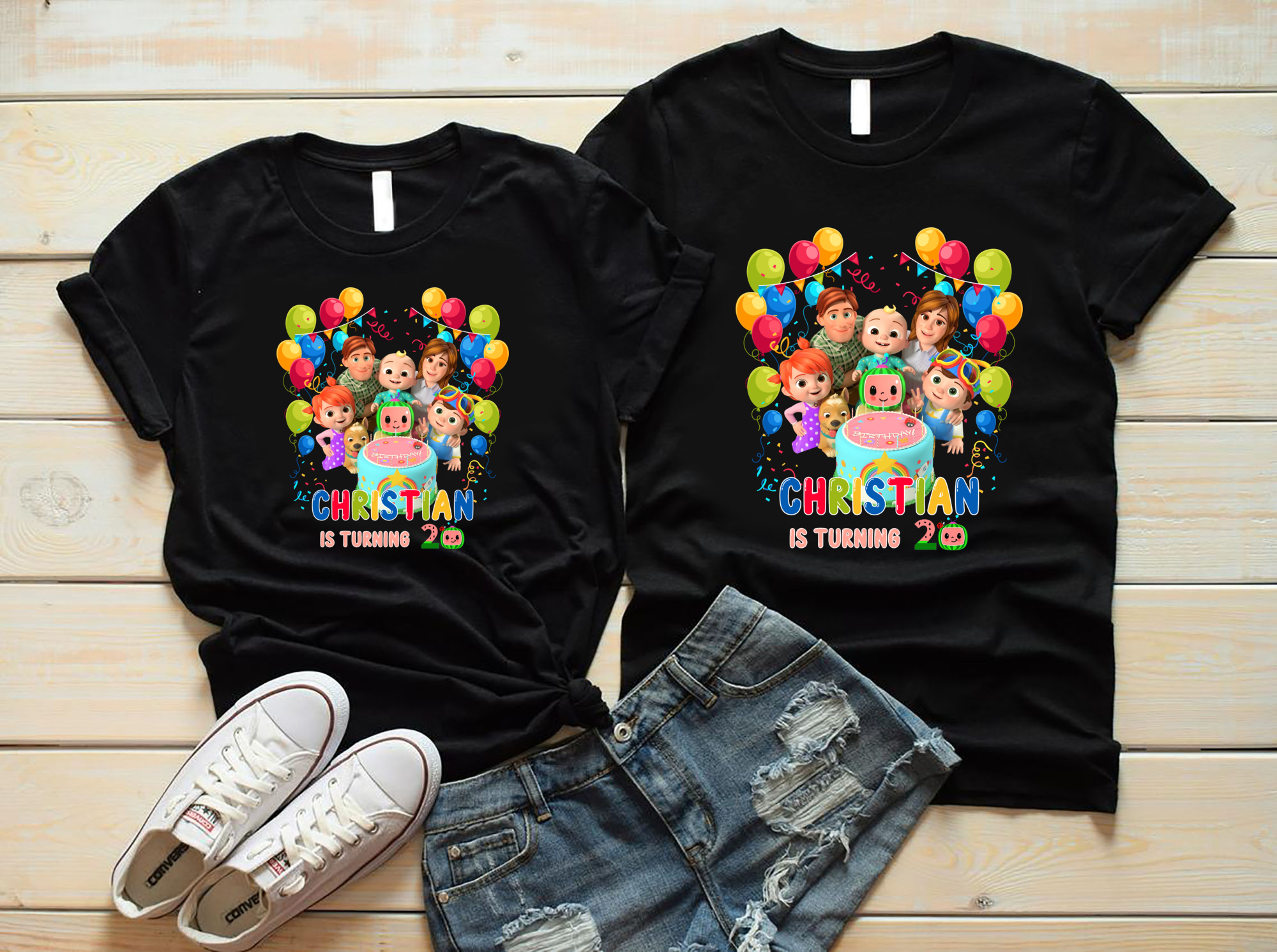 Personalized Cocomelon Birthday Set Shirts, Cocomelon Family Set Shirt, Cocomelon Set Party Shirt, Cocomelon Birthday, Family Matching shirts