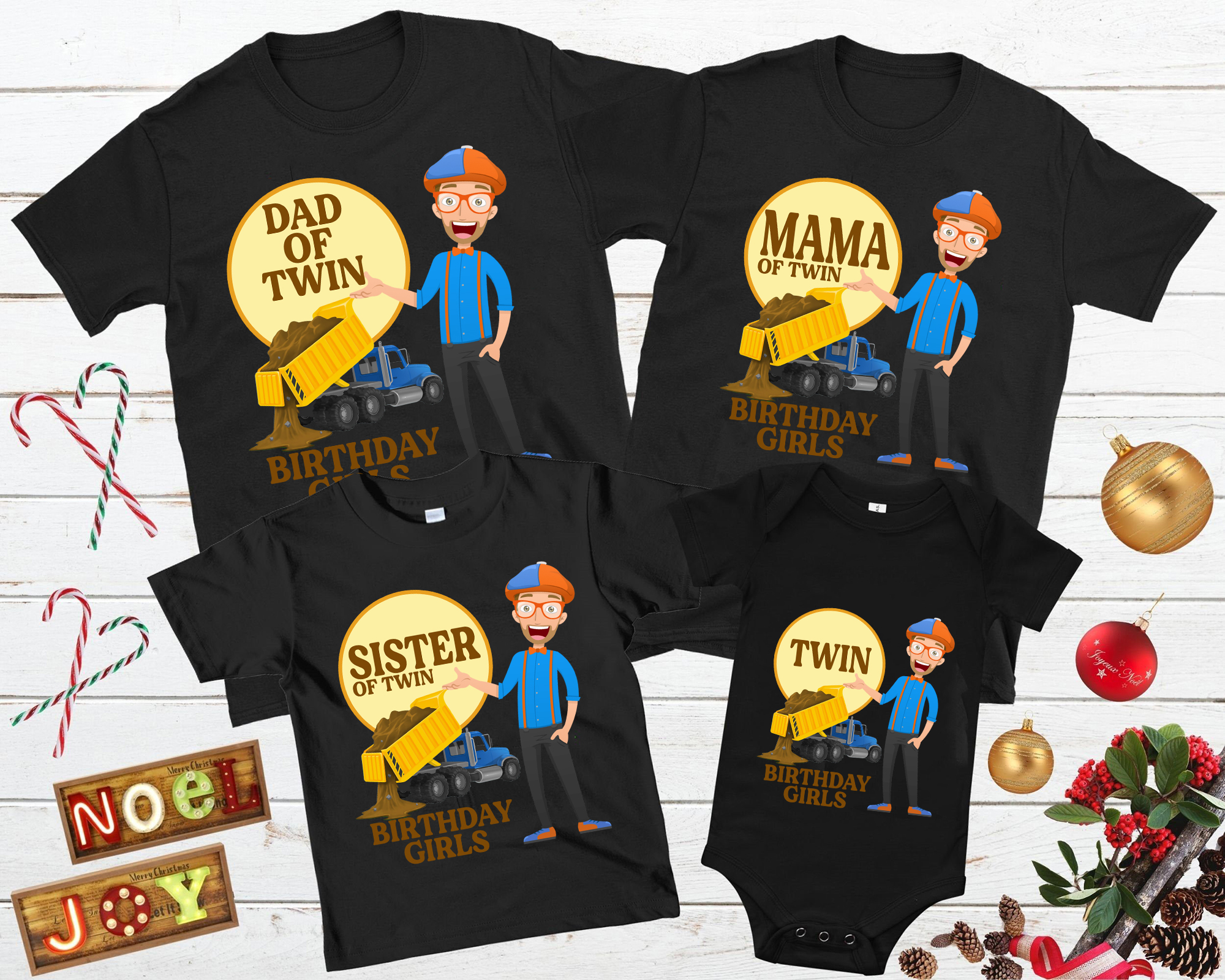 Blippi Birthday Family Shirt, Blippi Excavator Birthday Shirt, Blippi Family Shirt, Custom Matching Family Birthday Shirt