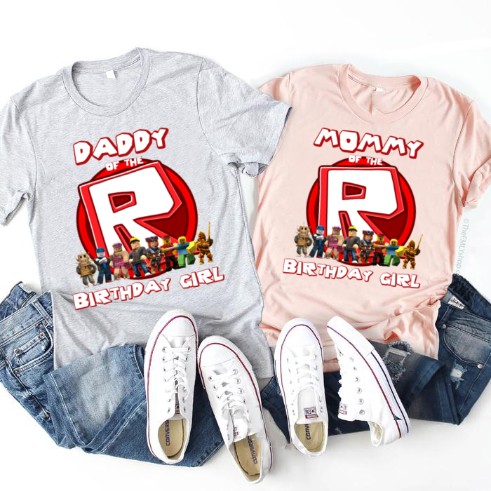 Personalized Kids Roblox Family Birthday Shirt, Roblox Birthday Shirt, Birthday Gift Tee, Family Matching Kid Tee