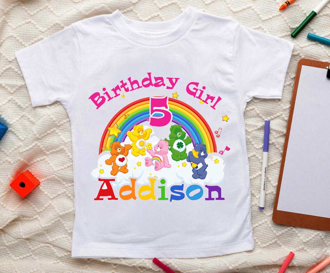 Care Bears Birthday Shirt, Family Matching Shirt, Cute Bear Shirt, Customized Birthday Family shirt