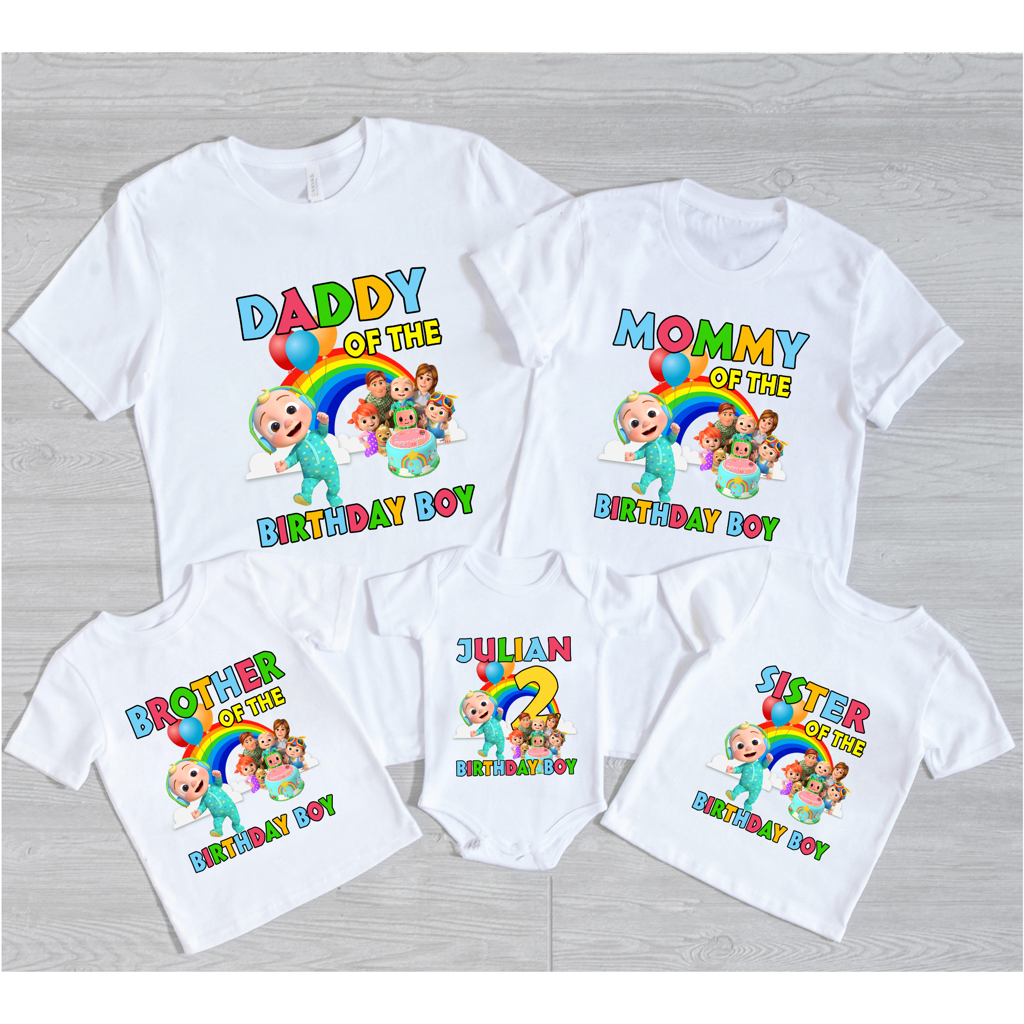 Personalized Cocomelon Birthday Shirts, Custom Photo Cocomelon Family Shirt, Cocomelon Party Shirt, Cocomelon Birthday, Family Matching shirts