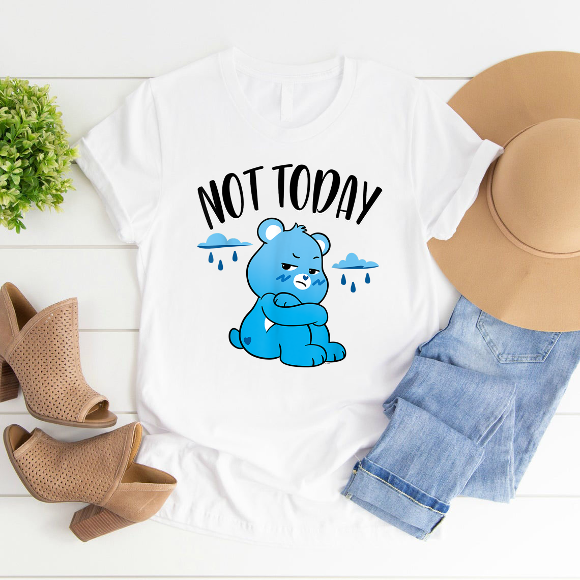 Care Bears Shirt, Not Today Shirt, Care Bears Unlock the Magic Grumpy Bear Not Today Shirt