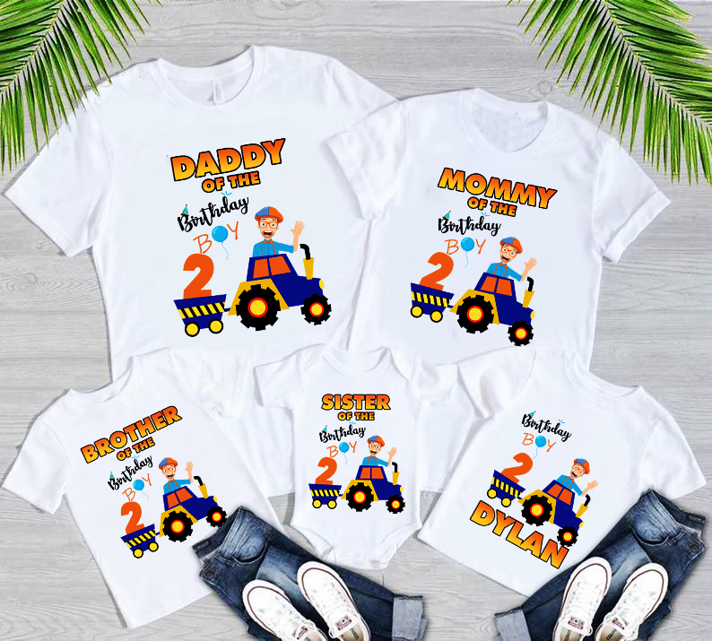Blippi Birthday Shirts,Family Blippi shirts, Blippi birthday theme shirts, Blippi birthday, Blippi shirt