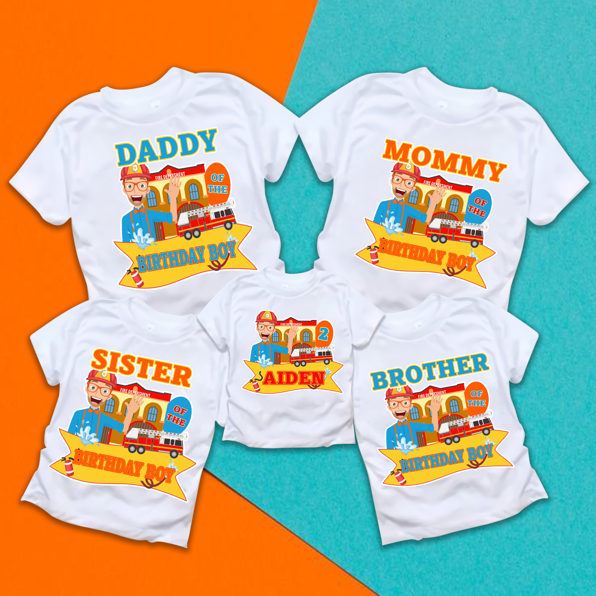 Blippi Kids Shirt, Kids Cartoon Blippis funny Shirt, Blippi Blippi Birthday Shirt, Blippi Party Matching Family Shirt Set