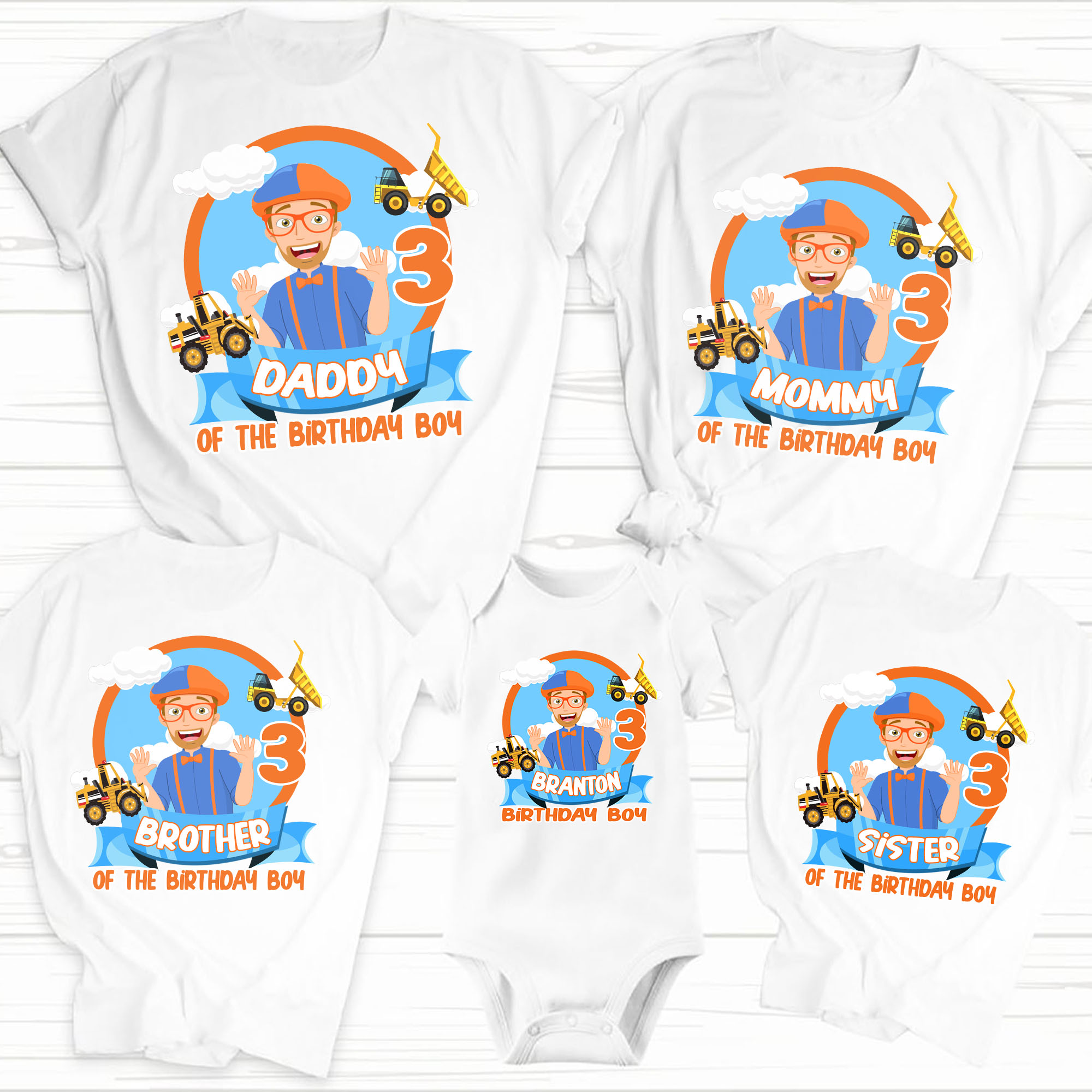 Blippi birthday shirt, Custom Blippi Shirt, Blippi Family Birthday Shirts, Blippi Birthday Party