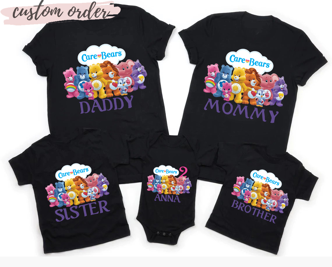 Care Bears Shirt, Care Bears Birthday Shirt, Family Matching Shirt, Cute Bear Shirt