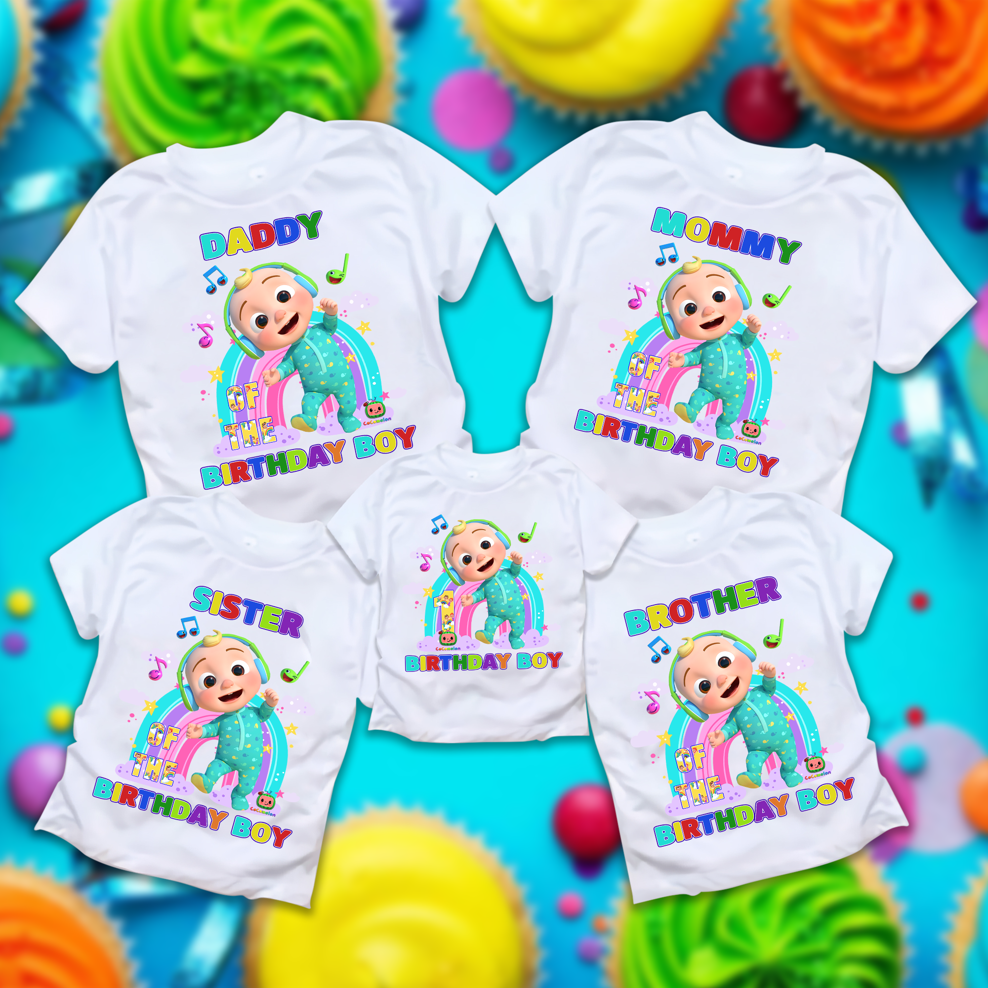 Cocomelon Personalized Birthday T-shirt