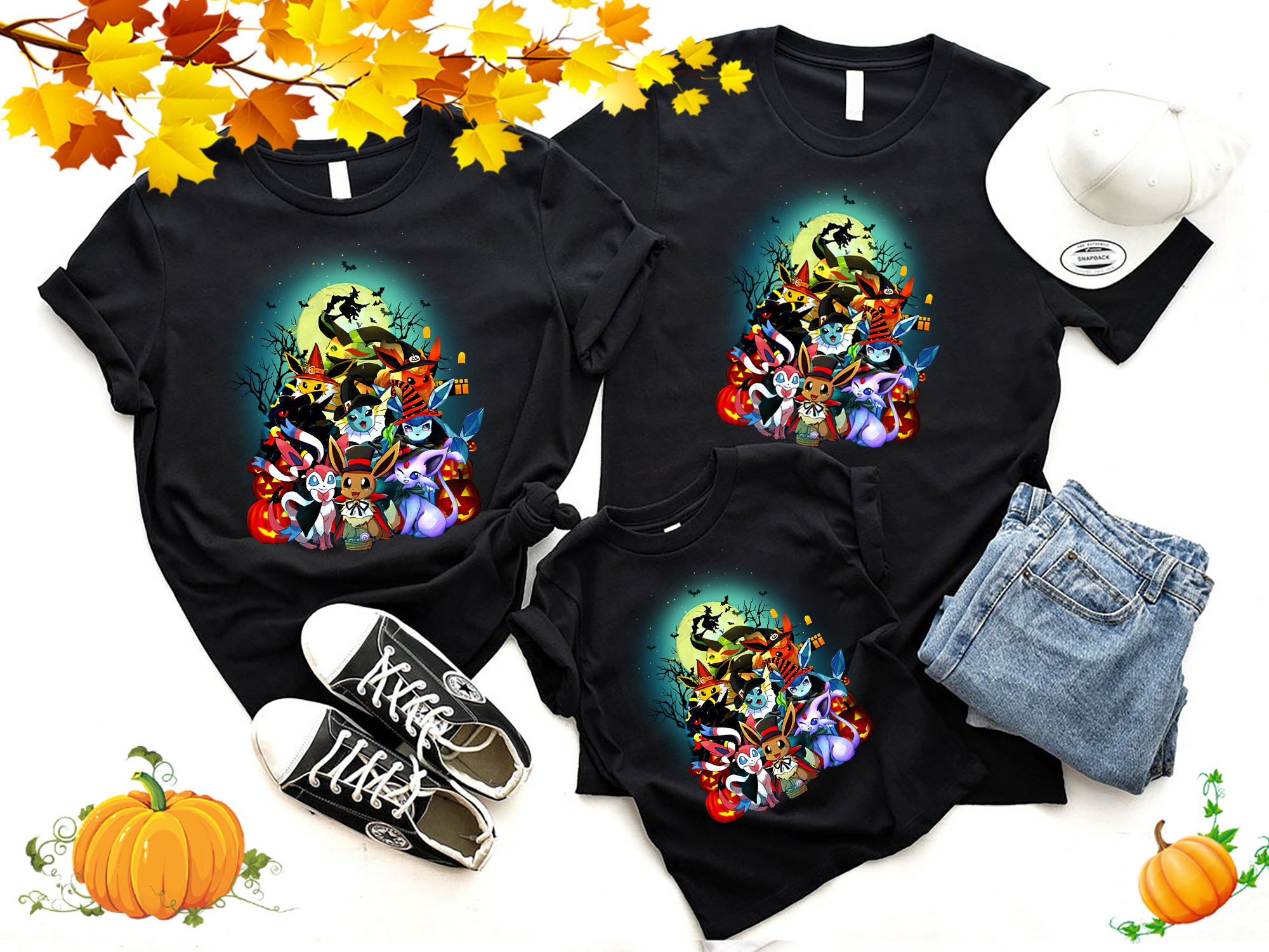 Pokemon Halloween Shirt, Pokemon Halloween Family Shirt, Halloween Gift