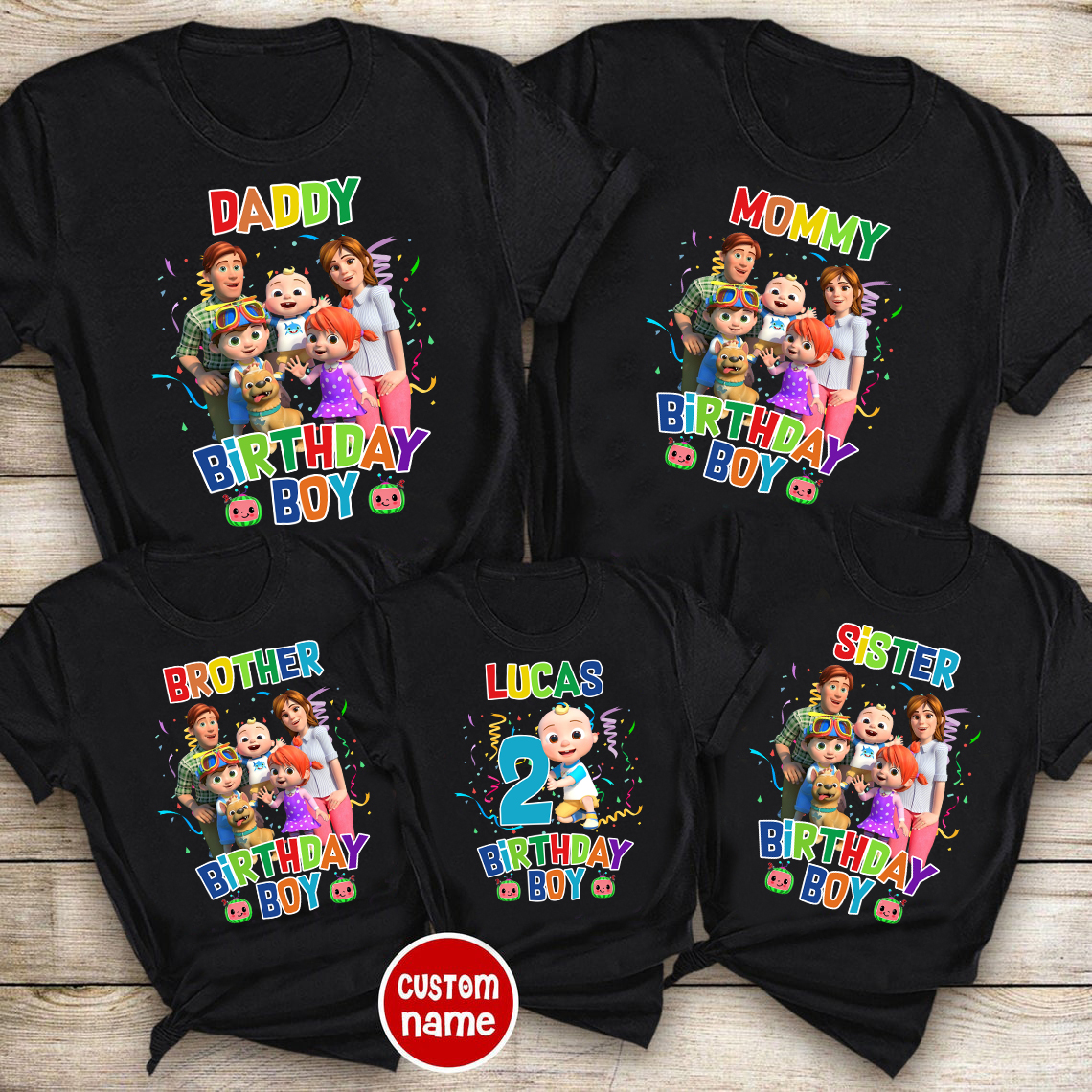 Cocomelon Birthday Personalized Shirt Sets, Cocomelon Family Shirt, Cocomelon Party Shirt, Cocomelon Birthday, Family Matching shirts
