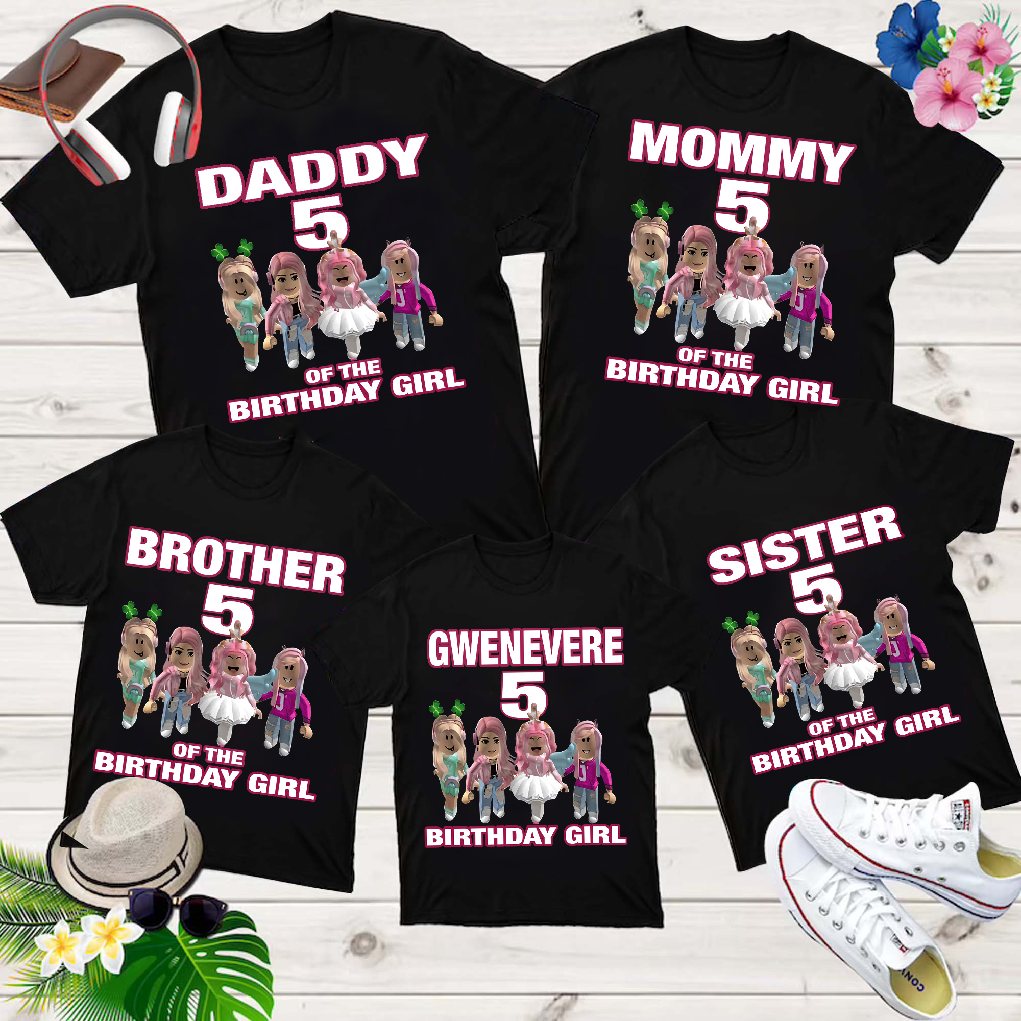 Personalized ROBLOX Set Themed Birthday Shirt, ROBLOX Birthday, Family Matching shirts