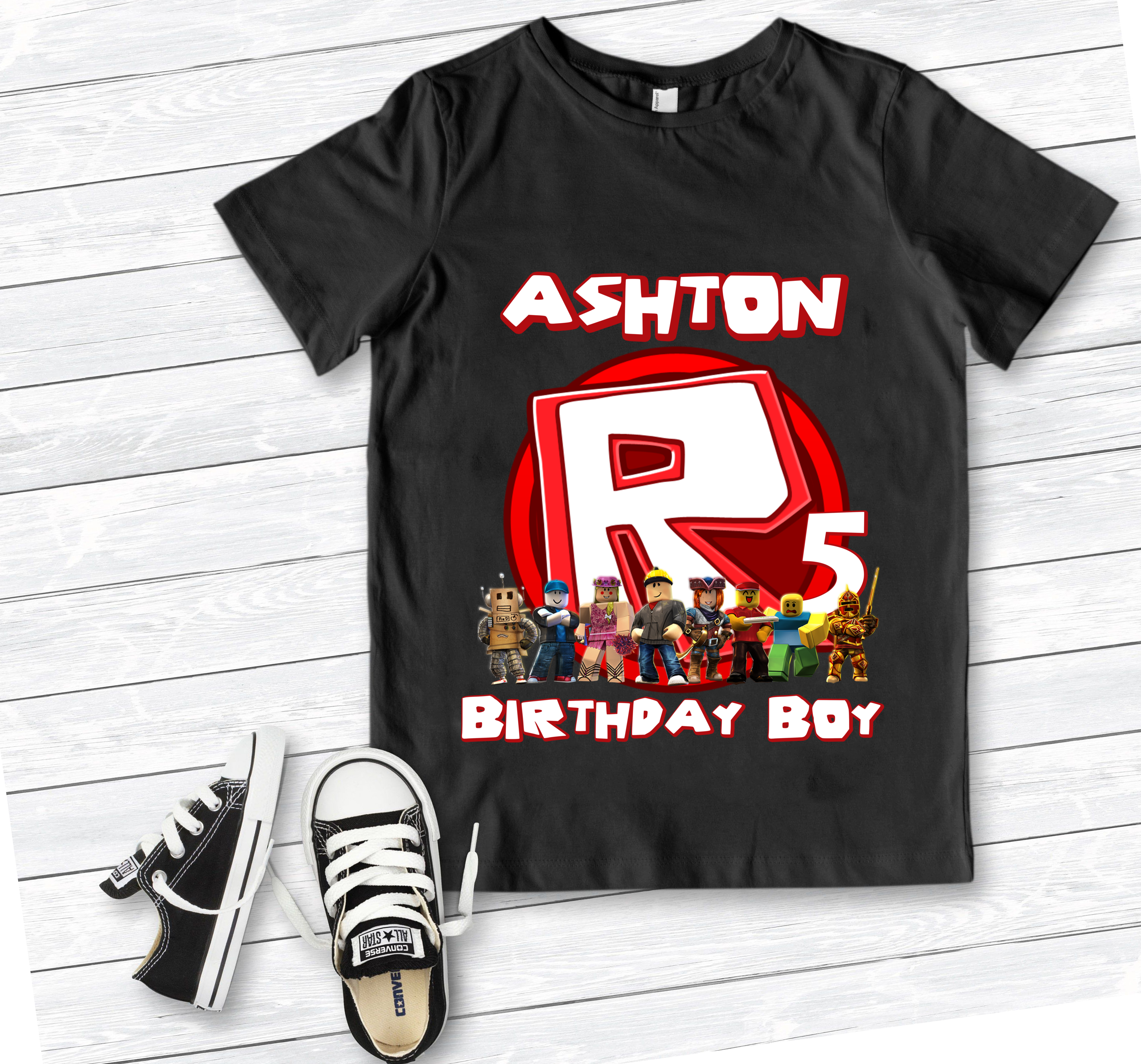 Roblox Birthday Party Shirt, Custom Birthday Shirt, Personalized Family Shirt