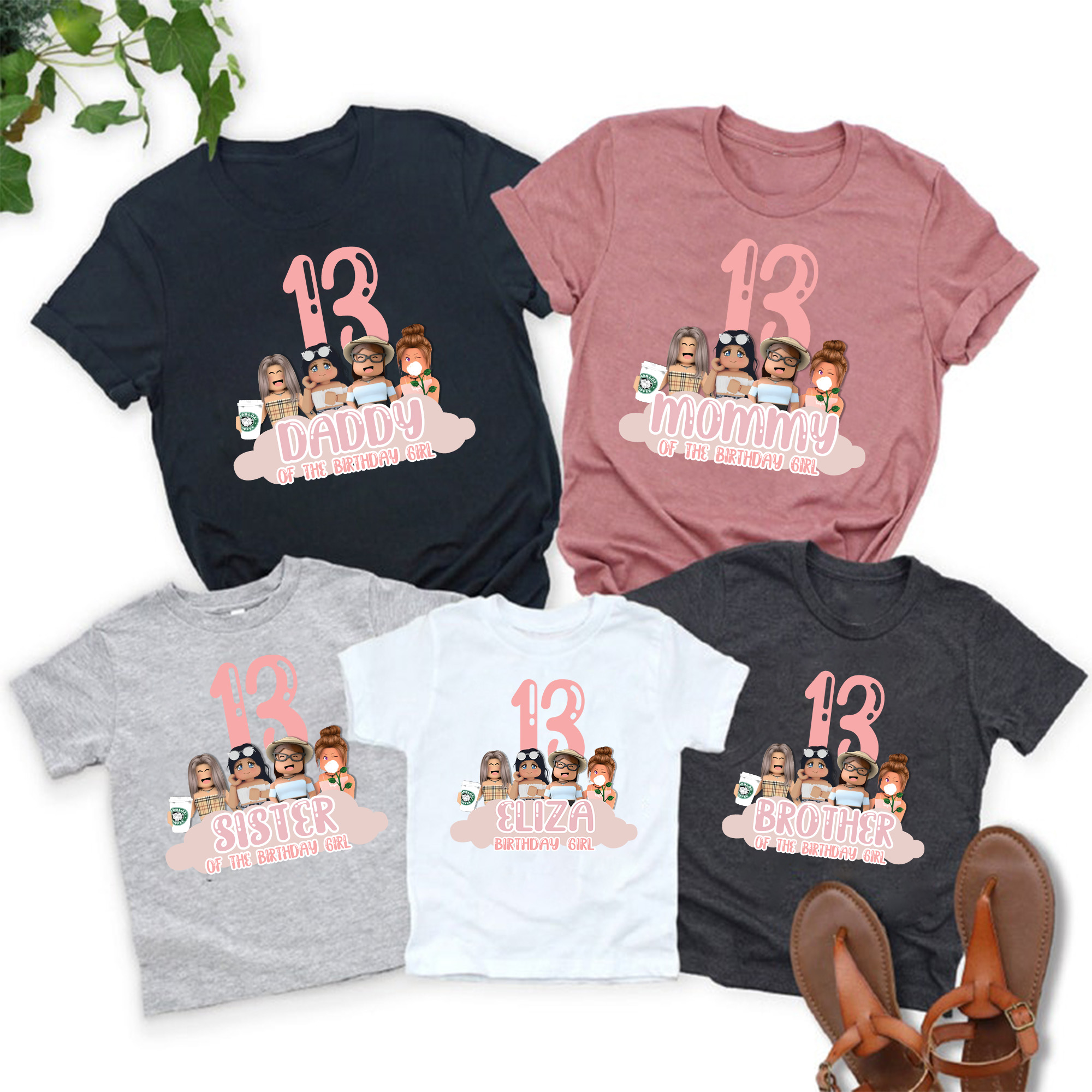 Roblox Birthday Girl Shirt, Roblox Birthday Family Matching Shirts, Roblox Family Matching Gifts