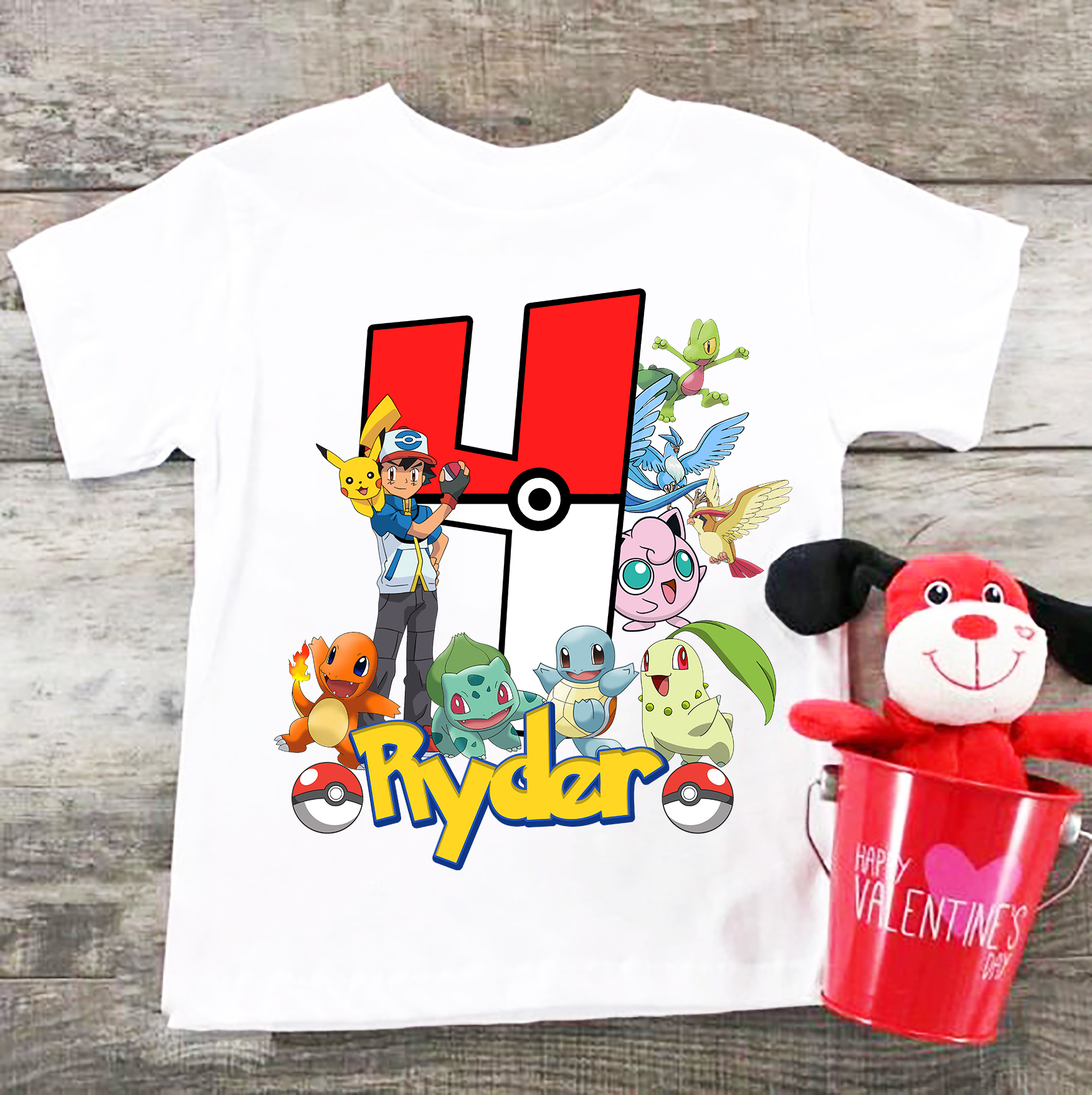 Pikachu Birthday Shirt For Girl, Pokemon Birthday Family Shirt, Personalized Birthday Family matching Shirt , Birthday Gift Shirt