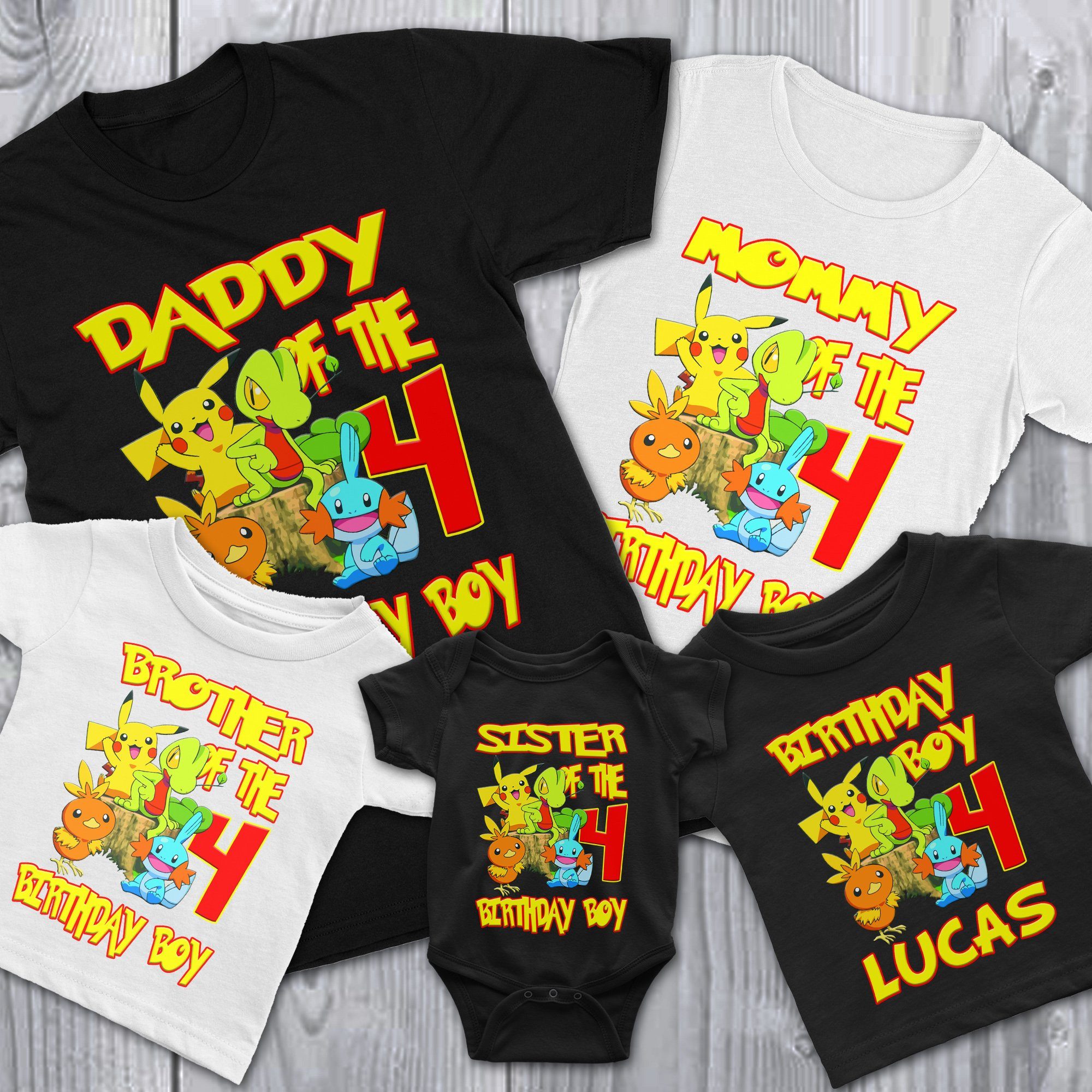 Pokemon Birthday Girl Shirts, Pikachu Birthday Shirt, Pokemon Fans T shirt, Pokemon, Pikachu birthday family matching, Pikachu Kids Costume