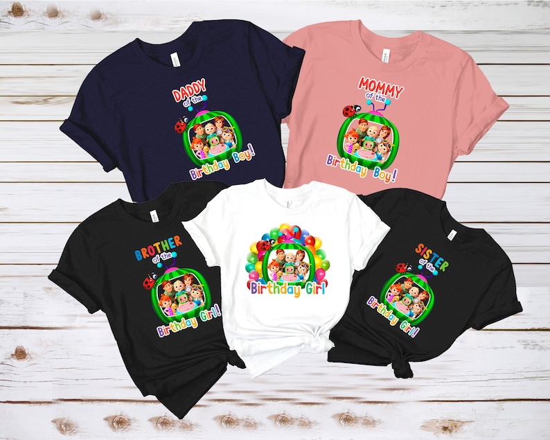 Cocomelon Family Matching Shirt, Cocomelon  Family Birthday Girl Shirt, Melon Birthday Shirt, Cocomelon Birthday Girl Shirt, Melon Shirt