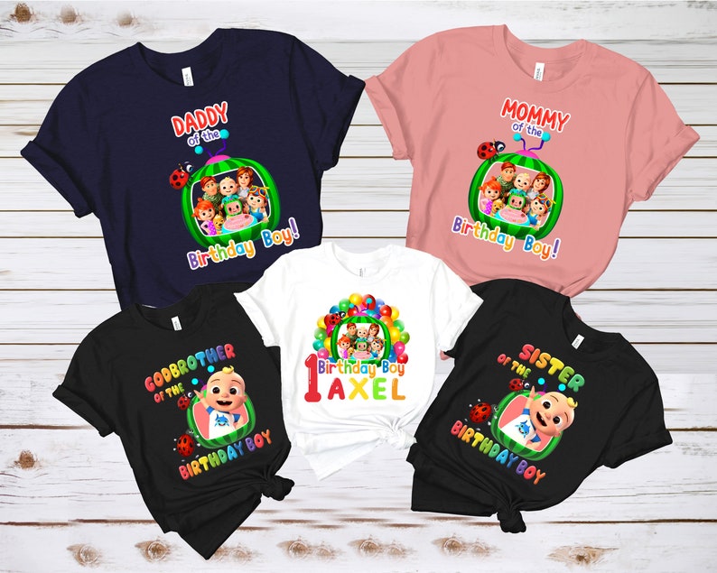 Cocomelon Family Matching Shirt, Cocomelon  Family Birthday Boy Shirt, Melon Birthday Boy Shirt, Cocomelon Birthday Boy Shirt, Melon Shirt