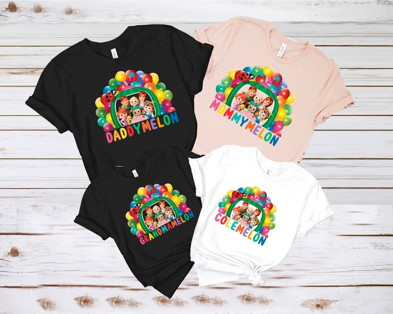 Daddymelon Shirt, Mommymelon Shirt, Cocomelon Family Matching Shirt, Cocomelon  Family Birthday Girl Shirt, Melon Birthday Shirt